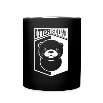 Otter Squad Cool Quote Jolie loutre de mer - Mug uni - noir - Devant