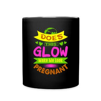 Mère Enceinte Bébé Nourrisson T-shirt Maman - Mug uni - noir - Devant