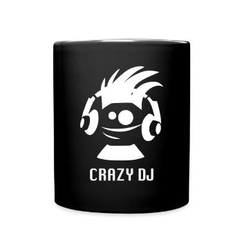 CRAZY DJ - Tasse einfarbig - Schwarz - Vorne