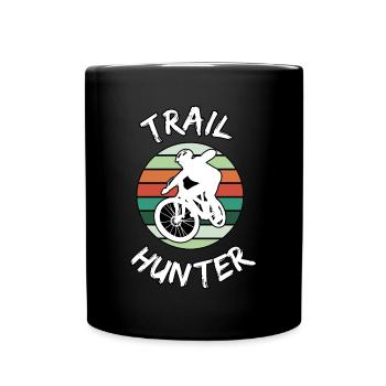 Mountainbike Trail hunter - Tasse einfarbig - Schwarz - Vorne