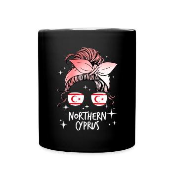 Northern Cyprus - Full Colour Mug - black - Front