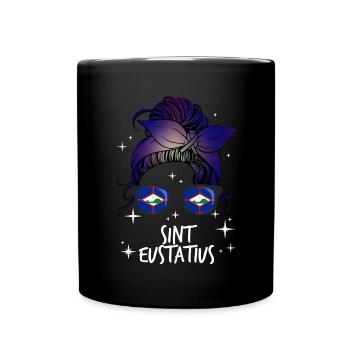 Sint Eustatius - Tasse einfarbig - Schwarz - Vorne