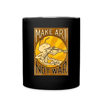 Faites de l’art pas la guerre - Sturetz - Mug uni - noir - Devant