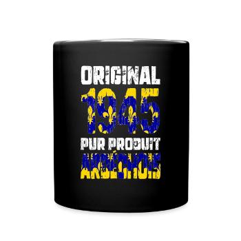 Anniversaire 80 ans - Original - 1945 - Ardéchois - Mug uni - noir - Devant