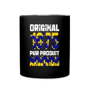 Anniversaire 50 ans - Original - 1975 - Ardéchois - Mug uni - noir - Devant