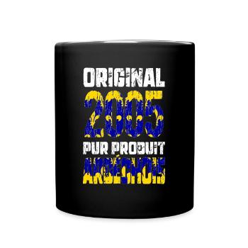 Anniversaire 20 ans - Original - 2005 - Ardéchois - Mug uni - noir - Devant
