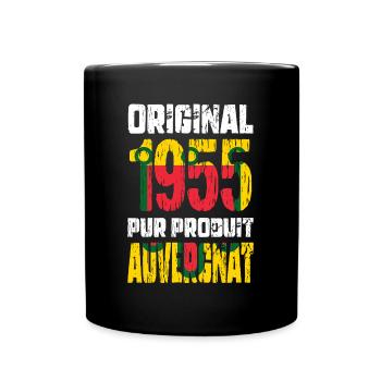 Anniversaire 70 ans - Original - 1955 - Auvergnat - Mug uni - noir - Devant