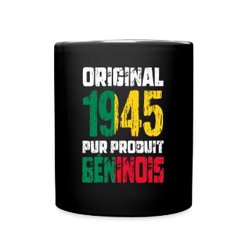 Anniversaire 80 ans - Original - 1945 - Béninois - Mug uni - noir - Devant
