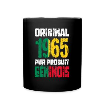 Anniversaire 60 ans - Original - 1965 - Béninois - Mug uni - noir - Devant