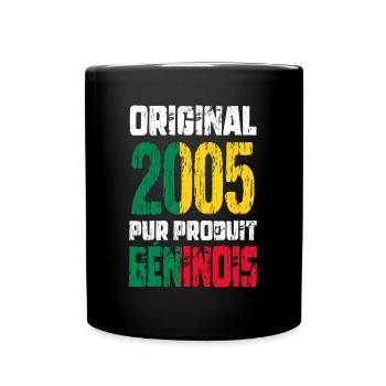 Anniversaire 20 ans - Original - 2005 - Béninois - Mug uni - noir - Devant