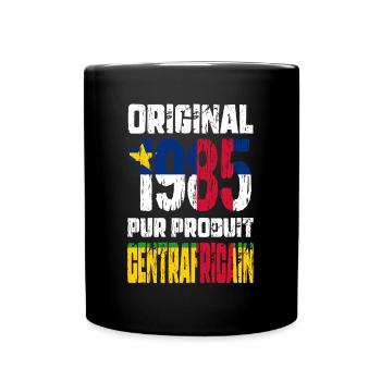 40 Year Anniversary - Original 1985 Central African - Full Colour Mug - black - Front