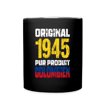 80 Years Anniversary - Original - 1945 - Colombian - Full Colour Mug - black - Front