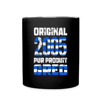 20 Jahre Jubiläum - Original 2005 - Griechisch - Tasse einfarbig - Schwarz - Vorne