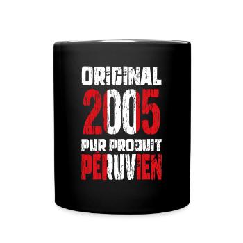 20-jähriges Jubiläum - Original 2005 - Peruanisch - Tasse einfarbig - Schwarz - Vorne