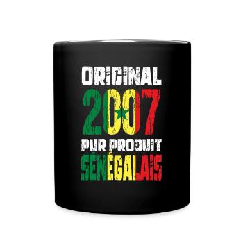 18th Birthday - Original 2007 - Senegalese - Full Colour Mug - black - Front