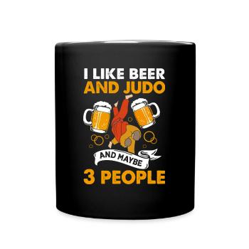 Judo - Tasse einfarbig - Schwarz - Vorne