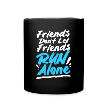 Marathon Half Marathon Marathon Runner - Full Colour Mug - black - Front