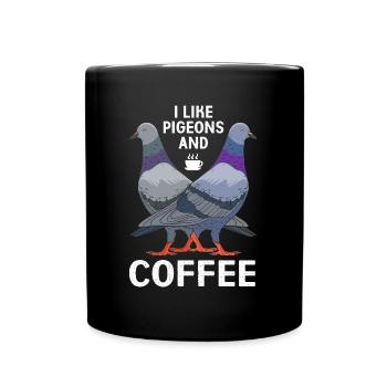 Pigeon Race Pigeon Pigeons - Full Colour Mug - black - Front