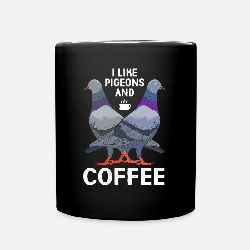 Taubenrennen Taube Tauben - Tasse einfarbig - Schwarz