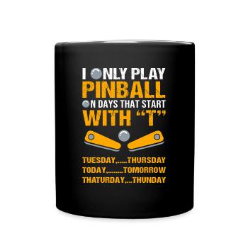 Flipper Pinball - Full Colour Mug - black - Front