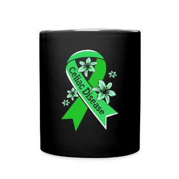 Zöliakie Glutenfrei - Tasse einfarbig - Schwarz - Vorne