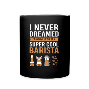 Espresso Koffein Barista Kaffee - Tasse einfarbig - Schwarz - Vorne