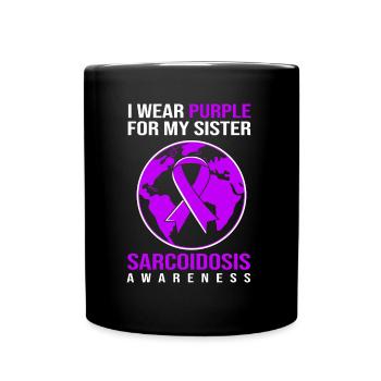 Sarkoidose Schwester - Tasse einfarbig - Schwarz - Vorne
