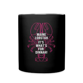 Homard Fruits de mer Homard du Maine Langouste - Mug uni - noir - Devant