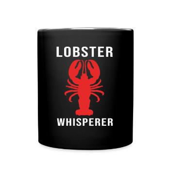 Langouste, fruits de mer, homard, homard - Mug uni - noir - Devant