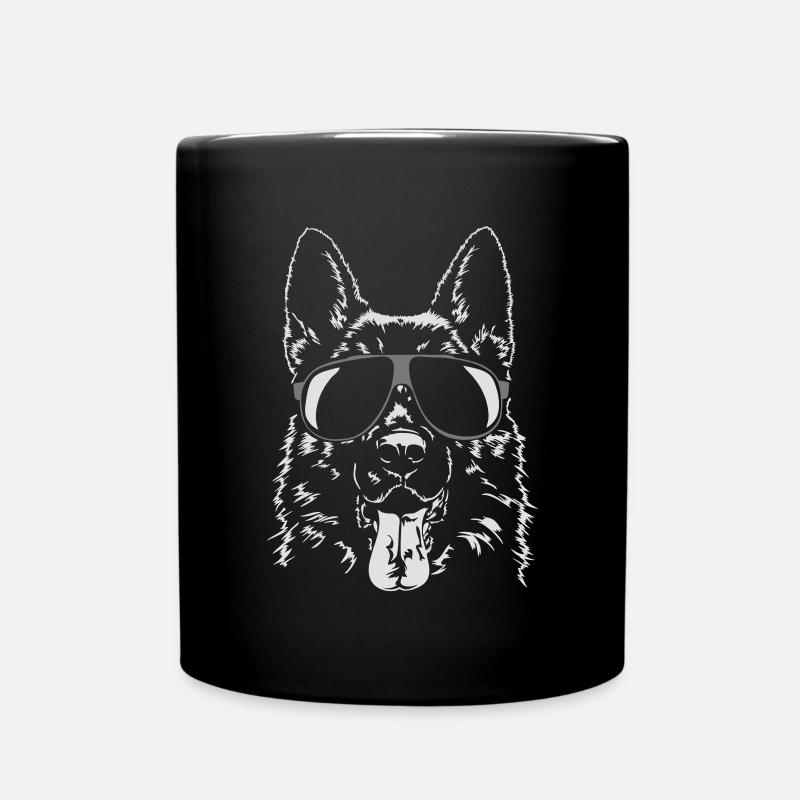 GERMAN SHEPHERD - GERMAN SHEPHERD cool - Full Colour Mug - black
