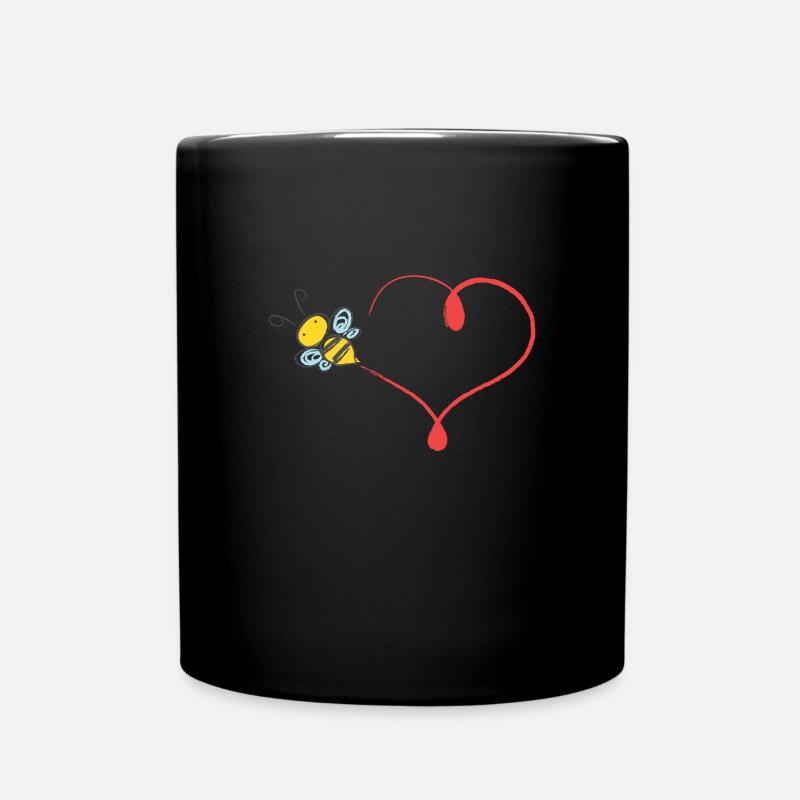 Coeur de bourdon - Mug uni - noir