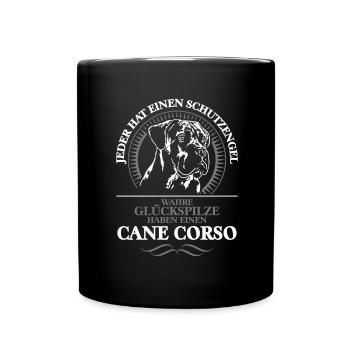 CANE CORSO Guardian Angel Dog Wilsign's Gift Idea - Full Colour Mug - black - Front
