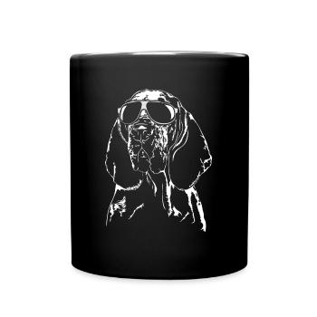 BRACCO ITALIANO lunettes fraîches chiens de chasse Wilsigns - Mug uni - noir - Devant