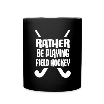 feldhockey fieldhockey plutôt que de jouer au hockey - Mug uni - noir - Devant