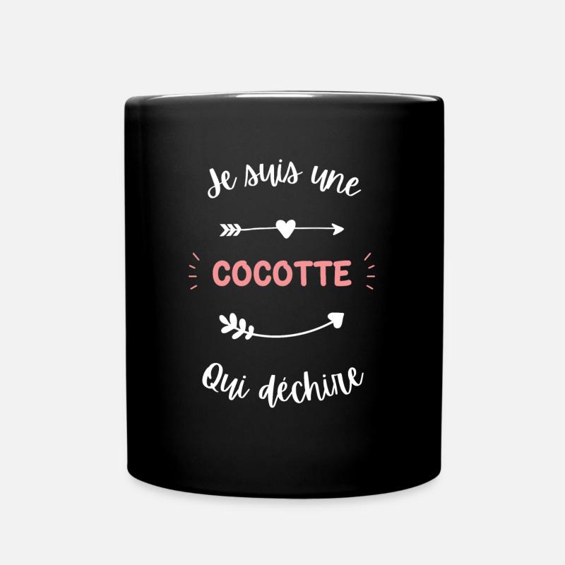 Je suis une Cocotte qui déchire - Mug uni - noir