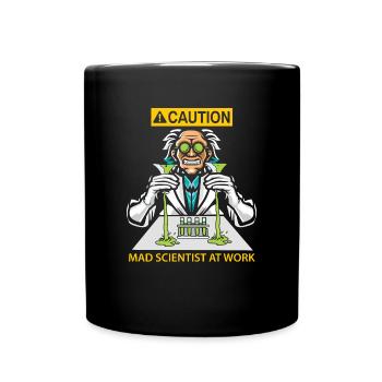 Mad scientist at work - Full Colour Mug - black - Front