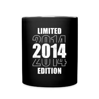 Geburtstag Vintage 2014 Limited Edition - 2014 - Tasse einfarbig - Schwarz - Vorne