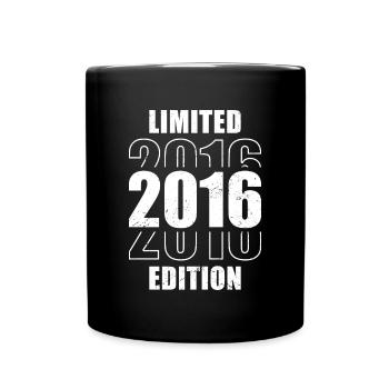 Geburtstag Vintage 2016 Limited Edition - 2016 - Tasse einfarbig - Schwarz - Vorne