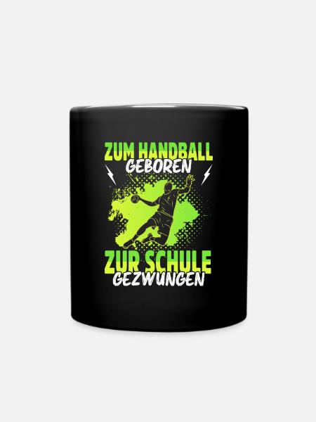 Handball Geschenk für Handballer Handballspieler - Tasse einfarbig - Schwarz
