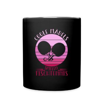 Tischtennisspieler Geschenk Ping Pong Tischtennis - Tasse einfarbig - Schwarz - Vorne