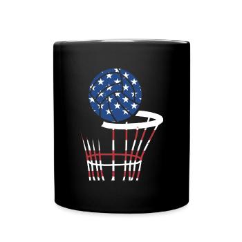 Sport Us Flag Netball - Tasse einfarbig - Schwarz - Vorne
