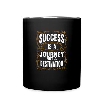 Le succès est un voyage, pas une motivation d’objectif - Mug uni - noir - Devant