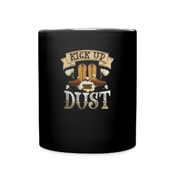 Kick Up Dust - Country Music Cowboystiefel - Tasse einfarbig - Schwarz - Vorne