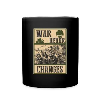 La guerre ne change jamais - Mug uni - noir - Devant