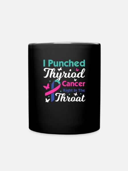 Thyroid Cancer Awareness - Full Colour Mug - black