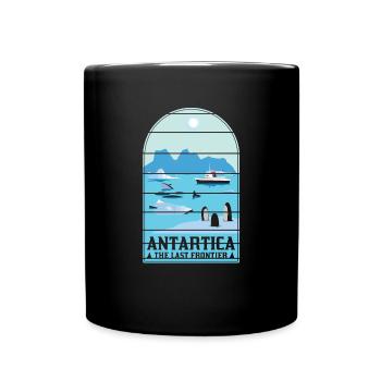 Antarctica The Last Frontier - Penguins Outdoors - Full Colour Mug - black - Front