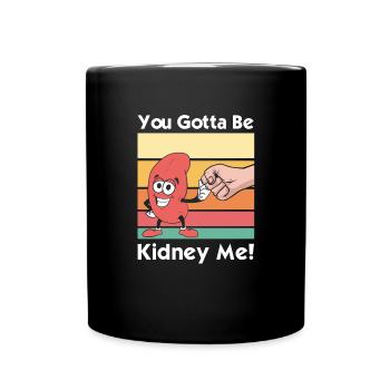 Vintage Kidney Donor Humor - Full Colour Mug - black - Front