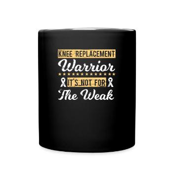 Arthroplastie du genou : force et résistance - Mug uni - noir - Devant