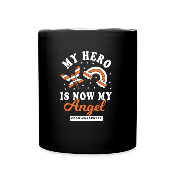 Tribute to a COPD hero - Full Colour Mug - black - Front
