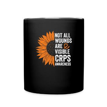 Invisible Battles: CRPS Awareness - Full Colour Mug - black - Front